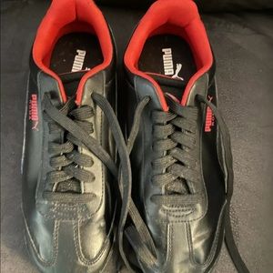 Puma Roma black running shoes women sneakers 5 1/2